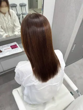 セミロング ヘアアレンジ 🕯コバ/レイヤー/ 美髪縮毛🕯のヘアスタイル