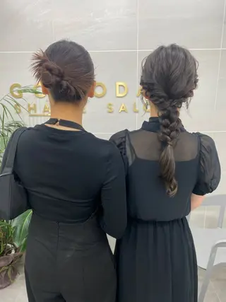 ロング ヘアアレンジ 顔骨格似合わせカット 乾陽菜のヘアスタイル