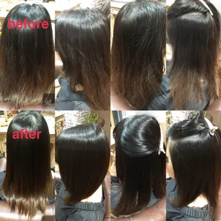 ロング ブリーチ縮毛矯正/ デサキ ショウヘイのヘアスタイル