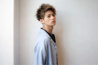 ショート カラー メンズ VIVIE【ヴィヴィ】所属・髪質改善/韓国風 レイヤー/田村祐樹のヘアスタイル