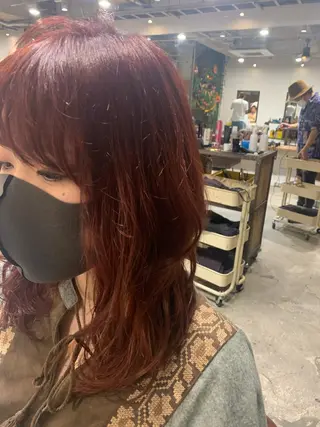 セミロング カラー ショート🌼パーマ 本間正子のヘアスタイル