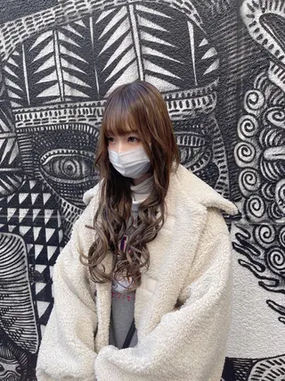 ロング カラー ヘアアレンジ haco+所属・🌈派手髪エクステ ブレイズ🌈ひろとのヘアスタイル