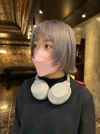 ショート カラー haco＋所属・圧倒的デザイン力 店長🎨RENAのヘアスタイル