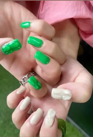 ネイル (∩_∩)ミモネイル /eyelashのネイルデザイン