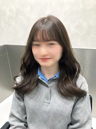 ロング カラー GO TODAY SHAIRE SALON原宿vita店舗所属・💖ブリーチなし透明 感💖ASAHIのヘアスタイル