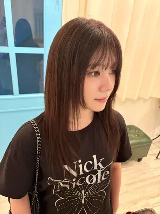 ロング カラー 透明感/韓国風 HIRARIのマツエク・マツパデザイン