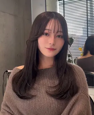 ミディアム カラー 🌫️大人韓国ヘア 🌫️naoyaのヘアスタイル