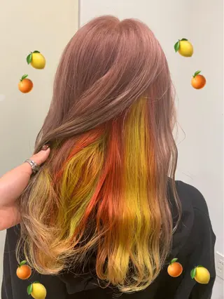 セミロング カラー EMANON新宿東口所属・新宿駅近♡個室 ♡関口三都季🌜のヘアスタイル