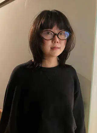 ミディアム カラー 南部 綾音のヘアスタイル