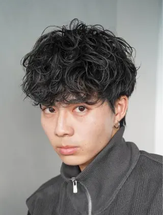 パーマ メンズ 🎀メンズパーマ☆ 艶カラー☆Syuriのヘアスタイル