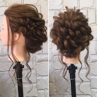 セミロング ヘアアレンジ ✨🌿大人可愛い愛さ れhair🌿✨松本のヘアスタイル