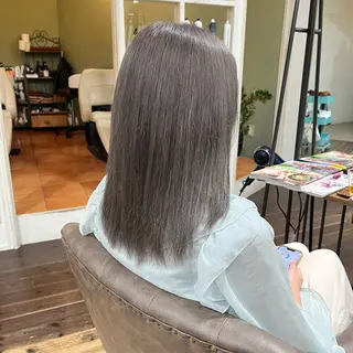 セミロング カラー パ ルのヘアスタイル