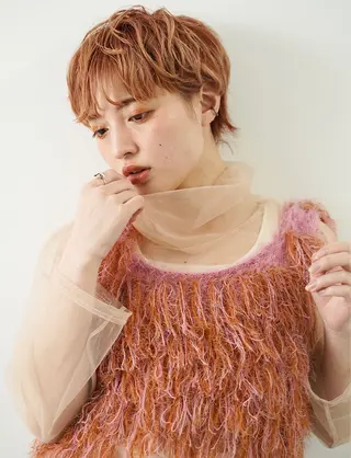 ショート hoNua. 栄/透明感カラーのヘアスタイル