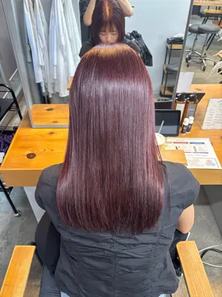 セミロング カラー ROCCOeast AKARIのヘアスタイル
