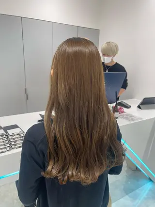 ロング カラー ARMONY 神宮前所属・コテ巻き風パーマ 🦋そま🦋のヘアスタイル