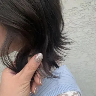 ショート カラー ヘアアレンジ 韓国×巻ける髪質改善 💍maki💍のヘアスタイル