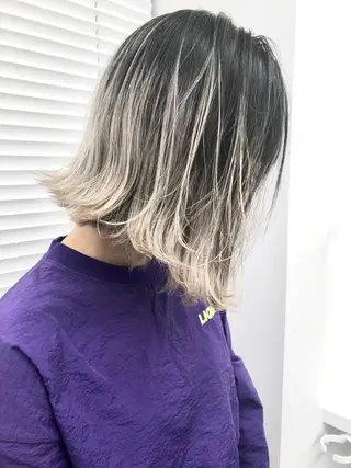 ミディアム カラー メンズ特化 パーマ/オザワのヘアスタイル