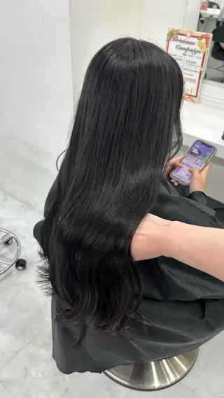 ロング カラー パーマ ヘアアレンジ メンズ キッズ 🩶盛れ✖️韓国ヘア 🩶Himari🎀のヘアスタイル