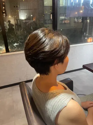 ショート eim hair rink 長津田店所属・🫧透明感カラー 🫧しほのヘアスタイル