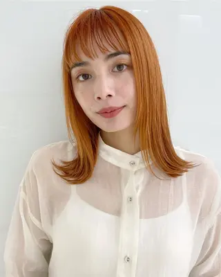 セミロング 榎園 由美のヘアスタイル