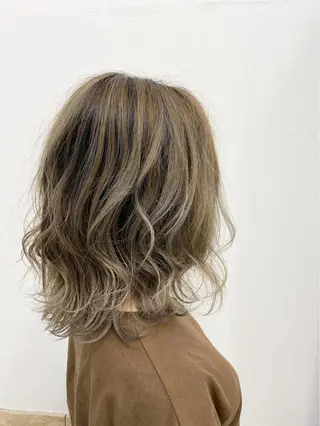 ミディアム カラー ヘアアレンジ 🧸縮毛矯正特化 金澤 彩香🎀のヘアスタイル