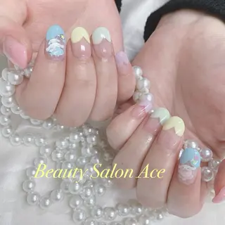 ネイル Beauty Salon Ace（ネイルサロン　エース）所属・池袋フィルイン Ace♡長さだしのネイルデザイン