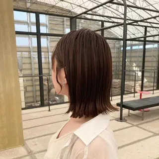 ミディアム カラー ナチュラル＊艶＊ 蒲生四丁目＊山保美月のヘアスタイル