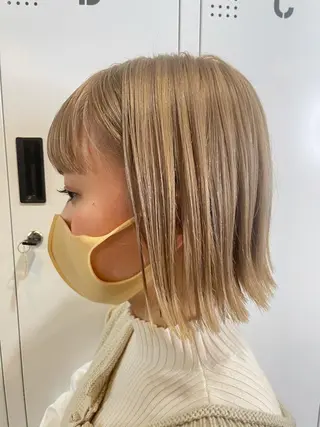 ショート パーソナルカラー 藤本夢のヘアスタイル