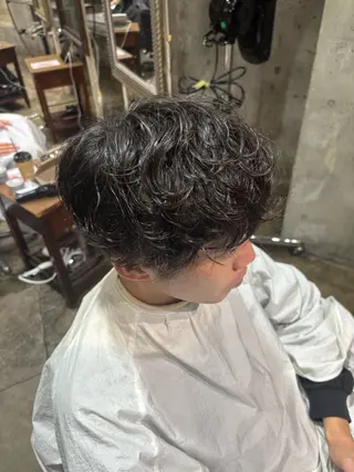 ショート メンズパーマ/暖色 tsugu💞のヘアスタイル