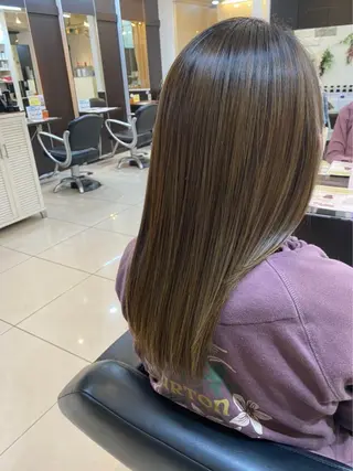 セミロング 大人女性ぼかし メンズ強化🦙平作のヘアスタイル