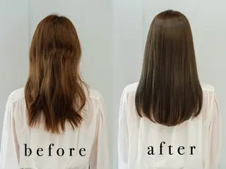 ロング 髪質改善 SNSモデルのヘアスタイル