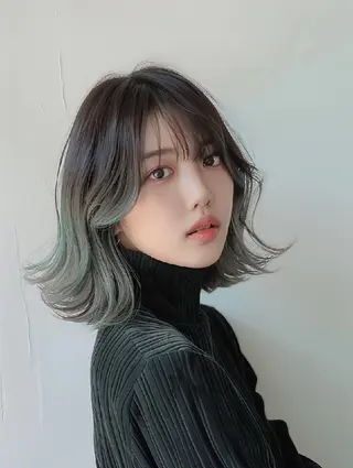 カラー 束感まつぱ🥑🤍 NATUKI🤍のマツエク・マツパデザイン