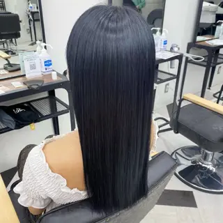 セミロング カラー パーマ ヘアアレンジ メンズ mona/ ストレートスタイル✨のヘアスタイル