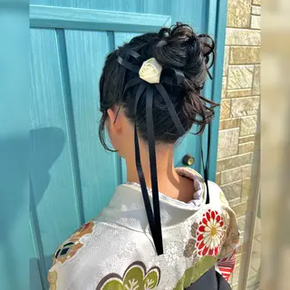 セミロング お子様と美容室🧸 HidamaRi絢菜のヘアスタイル