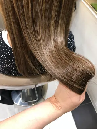 三箇島陽香/髪質改善 クロスパーマ縮毛矯正のヘアスタイル