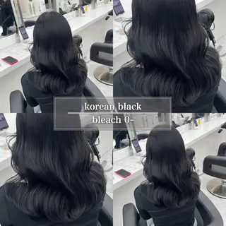 セミロング カラー ケアブリーチ/ 髪質改善/上質艶髪のヘアスタイル