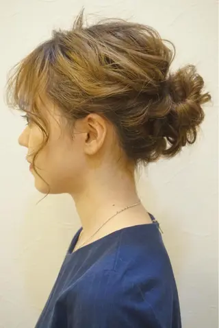 セミロング ヘアアレンジ SHANTi 飯塚 ヘアセット/髪質改善のヘアスタイル