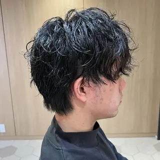 パーマ メンズ 桑原 希吏のヘアスタイル
