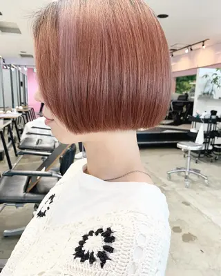 カラー 縮毛矯正/ レイヤーカット/梅田のヘアスタイル