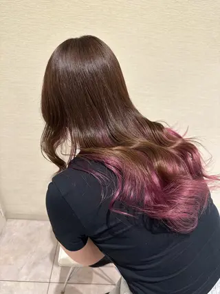 セミロング 海外風/メイク/ ハイトーン🇺🇸のヘアスタイル