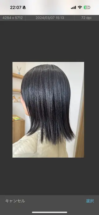 ミディアム カラー 坂田 優子のヘアスタイル