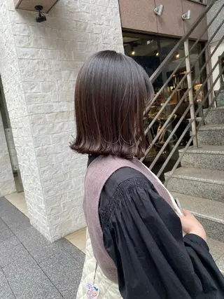 ミディアム カラー 艶カラー 🤍🫧/makoのヘアスタイル