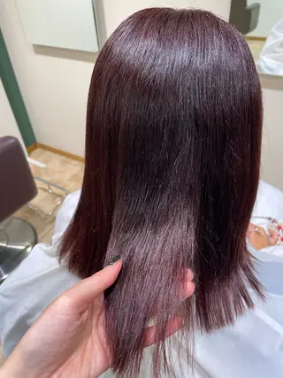 カラー かすみ  ︎︎のヘアスタイル