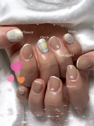 ネイル mofie🤍ユミ/ 恵比寿/パラジェルのネイルデザイン