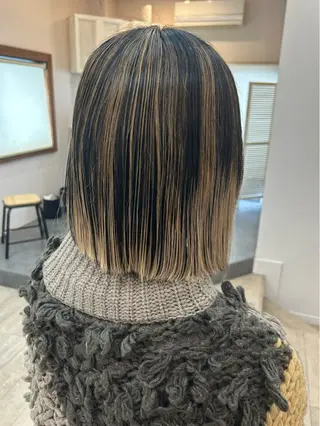 ショート カラー 180° OneEightyDegrees 中目黒所属・Himari 【ハイトーンカラー】のヘアスタイル