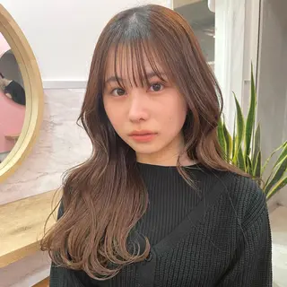 セミロング カラー 🫧透明感ヘア🫧 🧸竹花 彩希🧸のヘアスタイル