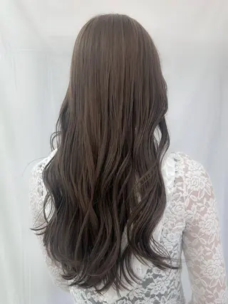 ロング ダブルカラー/韓国 ヘア/さわのあかねのヘアスタイル