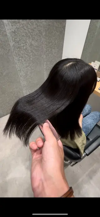 セミロング 髪質改善ヘアケア 艶髪特化/上田のヘアスタイル