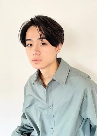 メンズ グレージュ/レイヤー ふうか　渋谷のヘアスタイル