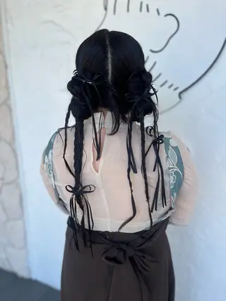 ヘアアレンジ 金沢市/美容師/ 岡島由希美のマツエク・マツパデザイン